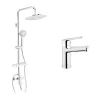 Душовий гарнітур Kroner Armada-C064K + змішувач Hagen-C010 (CVS30211)