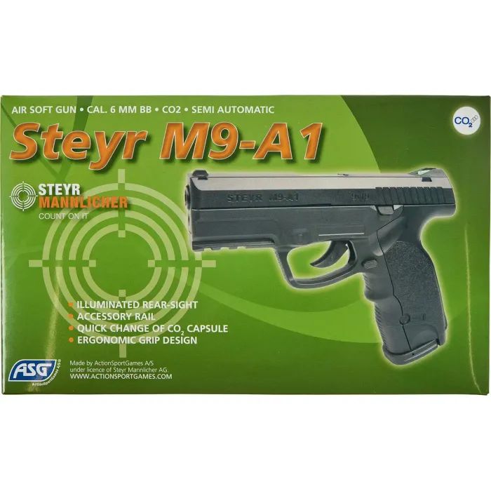 Страйкбольний пістолет ASG Steyr M9-A1 CO2 (16090) зображення 6