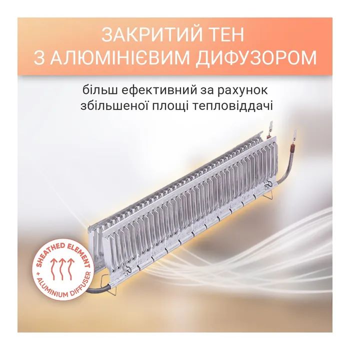 Обігрівач Bonjour Turbo Heat 20 CEG BL-Meca/Q1 (1750W) з комплектом підставок зображення 3