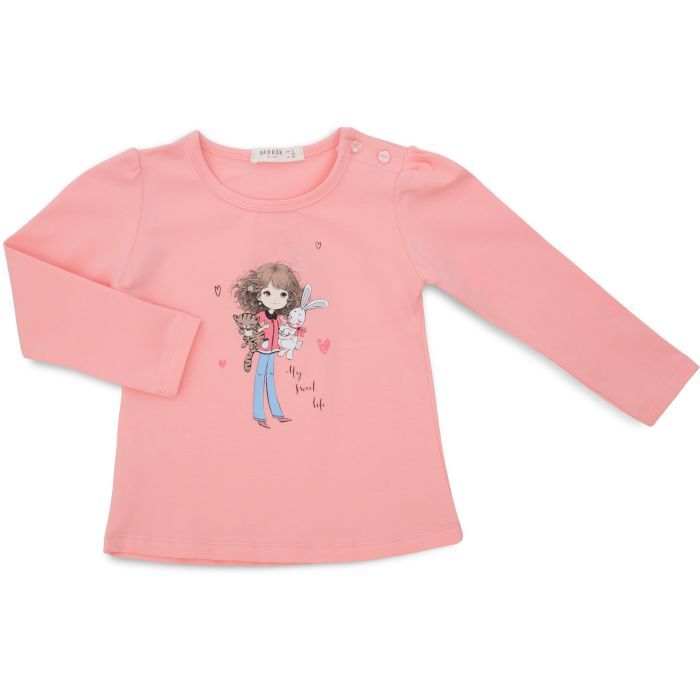 Кофта детская Breeze с девочкой (22148-104G-peach)