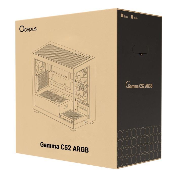 Корпус OCYPUS GAMMA C52 BK ARGB (GAMMA-C52-BKD300XX-GL) зображення 11