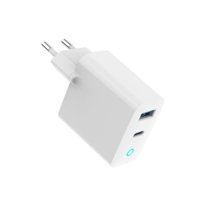 Зарядний пристрій Gembird 1xUSB-C PD45W + 1xUSB QC3.0 white (TA-UC-PDQC45L-W-01) зображення 4