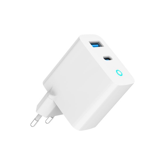 Зарядний пристрій Gembird 1xUSB-C PD45W + 1xUSB QC3.0 white (TA-UC-PDQC45L-W-01) зображення 6