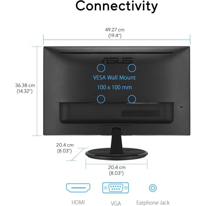 Монитор ASUS VP227HF изображение 6