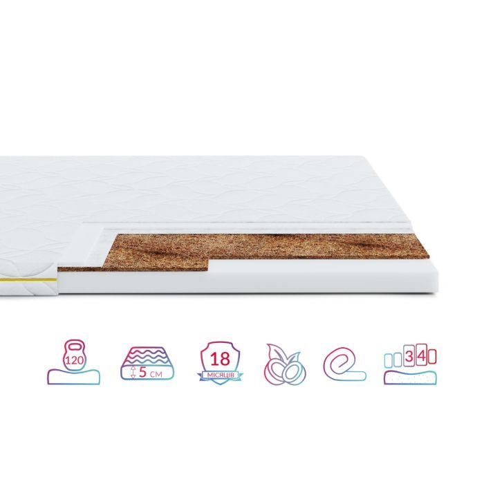 Матрас Highfoam Lento Cocos, ортопедический, двусторонний 80х190 см (4820001279320)