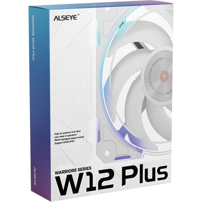 Кулер для корпуса Alseye W12-Plus-W ((Forward Blades) (AS.04.07.0067) изображение 7