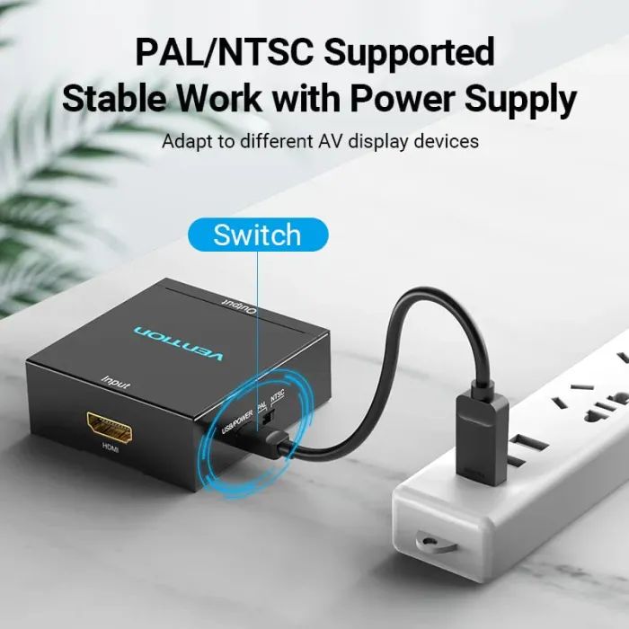 Конвертор HDMI to RCA Metal Type black Vention (AEEB0) зображення 11