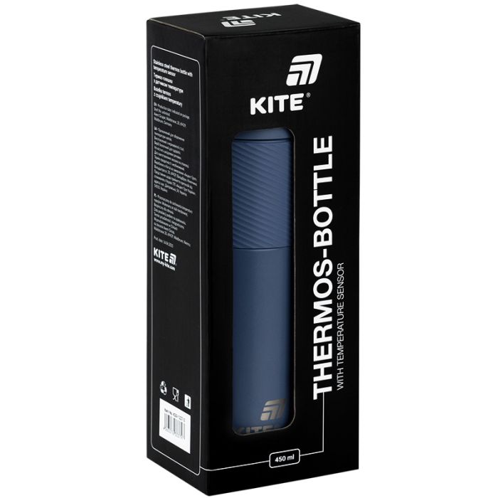 Термокружка Kite 1227 з термодатчиком 450 мл фіолетовий (K25-1227-3) изображение 5