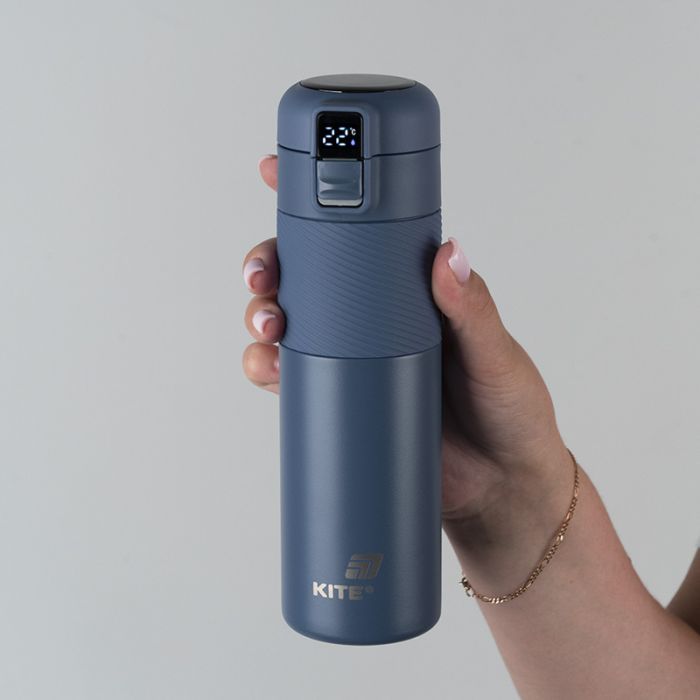 Термокружка Kite 1227 з термодатчиком 450 мл фіолетовий (K25-1227-3) изображение 6