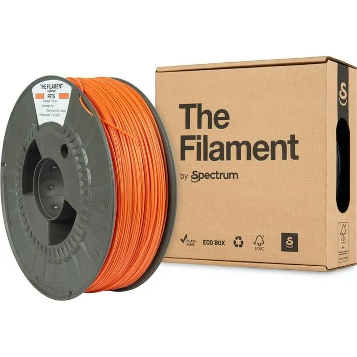 Пластик для 3D-принтера The Filament PETG 1.75mm 1kg ORANGE, MACHINERY (TF-24024) зображення 3