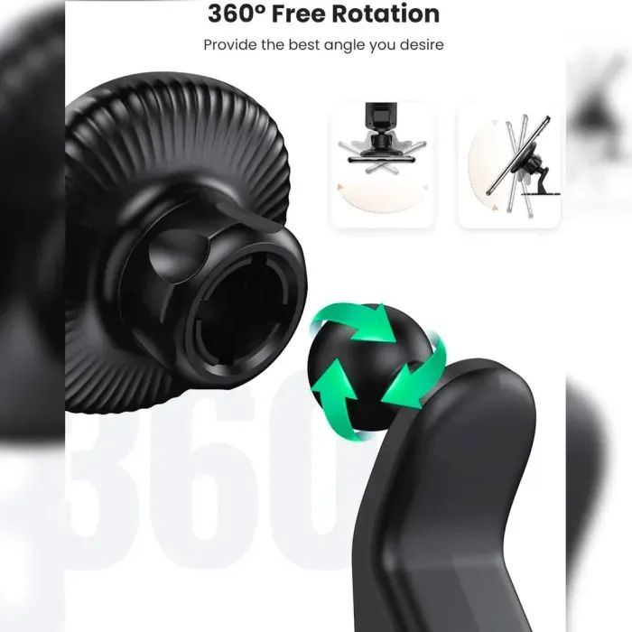 Універсальний автотримач Ugreen LP292 Magnetic Phone Holder for Car Black (80785) зображення 5
