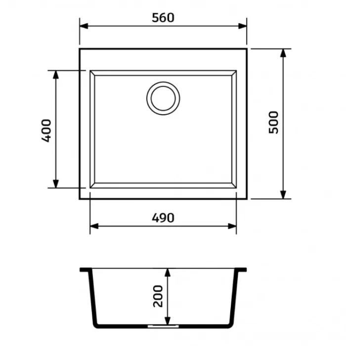 Мойка кухонная Adamant Univer графіт + змішувач + дозатор (4824296902113) изображение 7