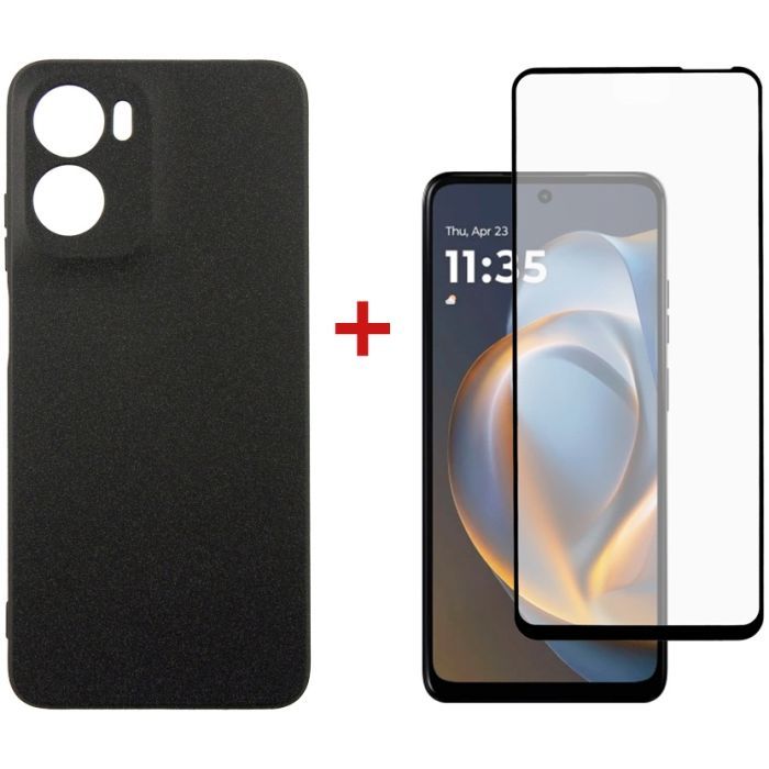Чохол до мобільного телефона Dengos Motorola G05 Carbon+glass Blue (DG-KM-179)