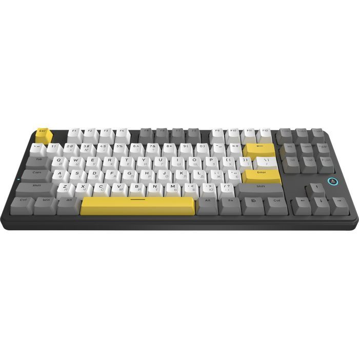 Клавиатура Ajazz AK870 V2 Flying Fish Switch USB UA Black/Grey/Yellow (AK870-V2-FF-BGY) изображение 2