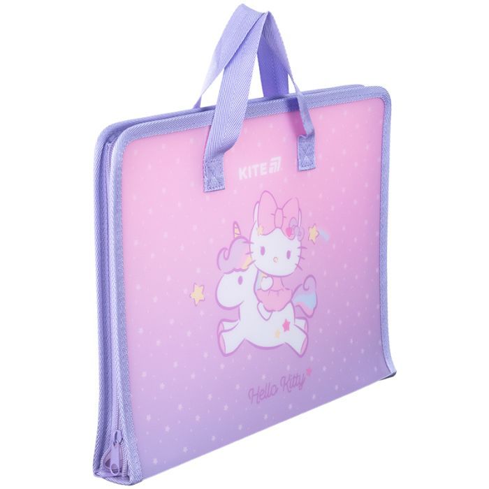 Папка - портфель Kite на блискавці A4 Hello Kitty, 1 відділення (HK25-202-1) зображення 3