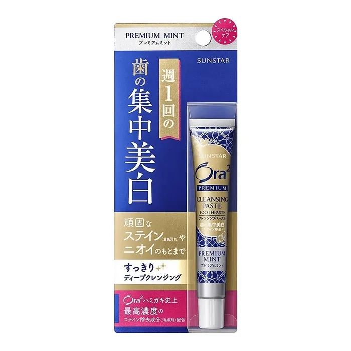 Зубная паста Sunstar Ora2 Premium Премиальная концентрированная отбеливающая Мята 17 г (4901616012967)