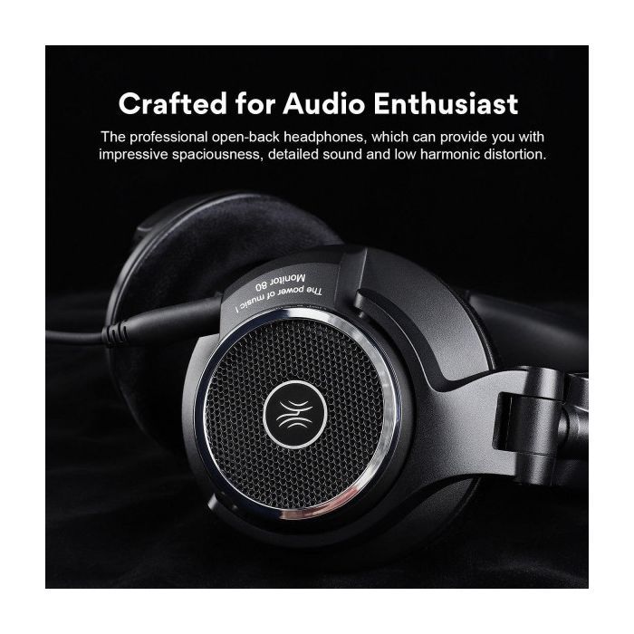 Наушники OneOdio Monitor 80 3,5мм/6,35мм Black (Monitor 80 Black) изображение 7