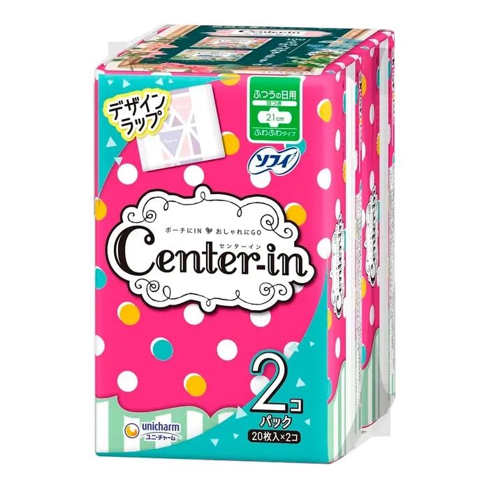 Гигиенические прокладки Unicharm Center-In Soft and Fluffy Day Use 40 шт (4903111367979)