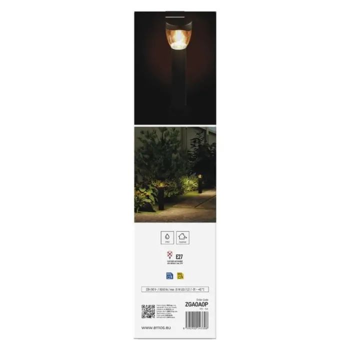 Светильник EMOS E27 15 Вт IP44 (ZGA0A0P) изображение 5