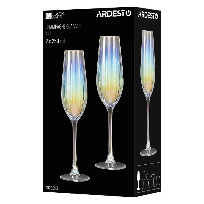 Набір келихів Ardesto Black Mars Zenith 310мл, 2шт, скло, прозорий (AR2631EL) зображення 4