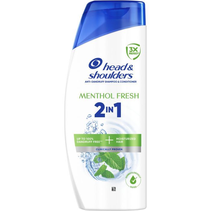 Шампунь Head & Shoulders 2 в 1 Против перхоти Свежесть ментола 400 мл (8700216305419)