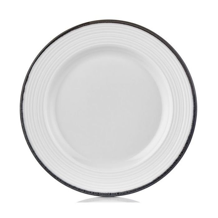 Тарілка By Bone серія "Helix Black" кругла 24 см (HL-BLA-GT-24-DZ)
