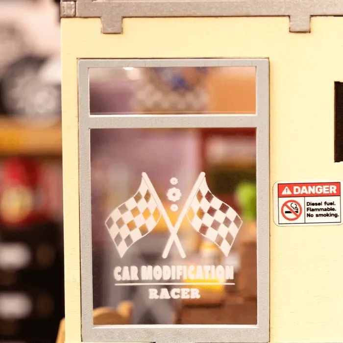 Конструктор Robotime Rolife деревянный 3D Гаражная мастерская (DG165) изображение 8