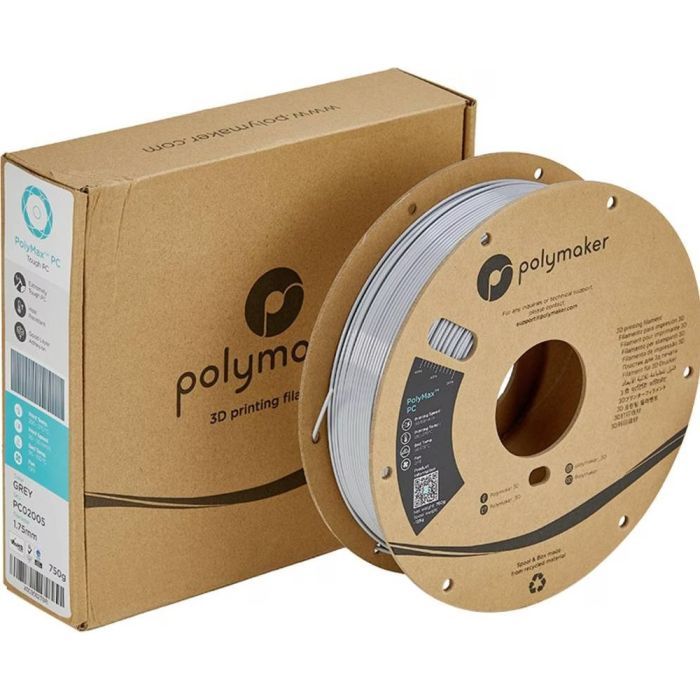 Пластик для 3D-принтера Polymaker PC PolyMax TOUGH 1,75mm 0,75kg BLACK (PC02001) изображение 4
