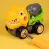 Конструктор Otamanko Машинка-конструктор Тиранозавр бетономешалка Желтый/зеленый (OTA-122TR) изображение 2