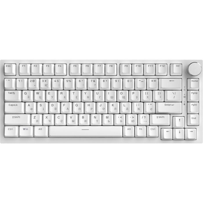Клавиатура Ajazz AK820 Red Switch USB-C UA White (AK820-R-W) изображение 2