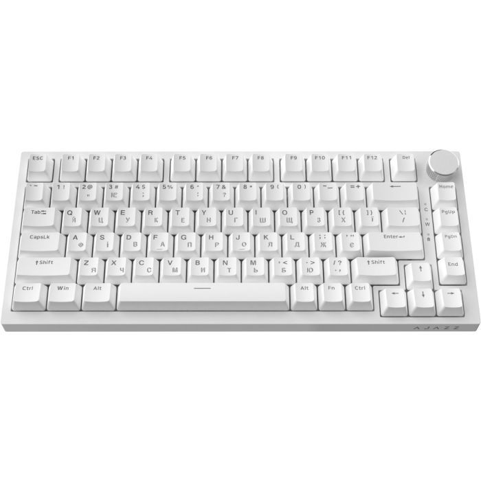 Клавиатура Ajazz AK820 Red Switch USB-C UA White (AK820-R-W) изображение 3