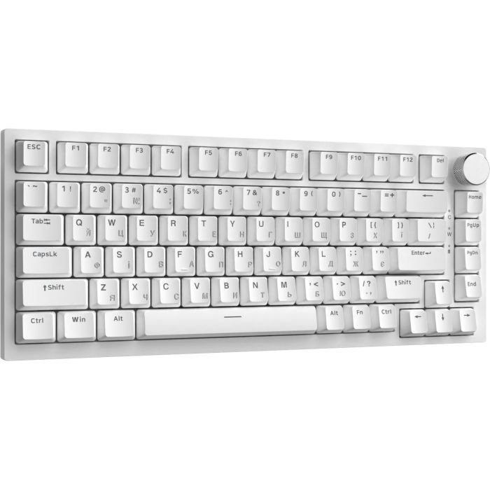 Клавиатура Ajazz AK820 Red Switch USB-C UA White (AK820-R-W) изображение 4