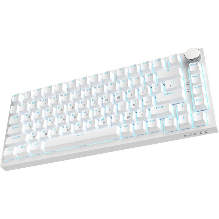 Клавиатура Ajazz AK820 Red Switch USB-C UA White (AK820-R-W) изображение 5