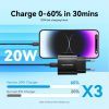 Зарядний пристрій Vention 1xUSB-C PD20W + cable USB-C to Lightning black (G17B0-EU) зображення 4