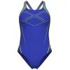 Купальник Arena Graphic Swimsuit Swim Pro Back 009024-850 синій, жовтий 38 (3468337621546) изображение 3