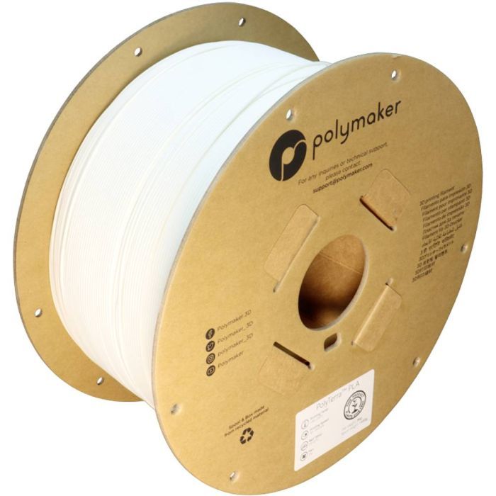 Пластик для 3D-принтера Polymaker PLA PolyTerra 1,75mm 3kg COTTON WHITE (PA04008) изображение 3