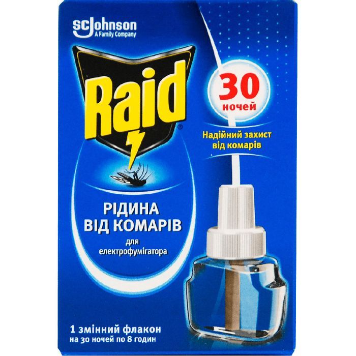Жидкость для фумигатора Raid Против комаров 30 ночей (5000204343694)