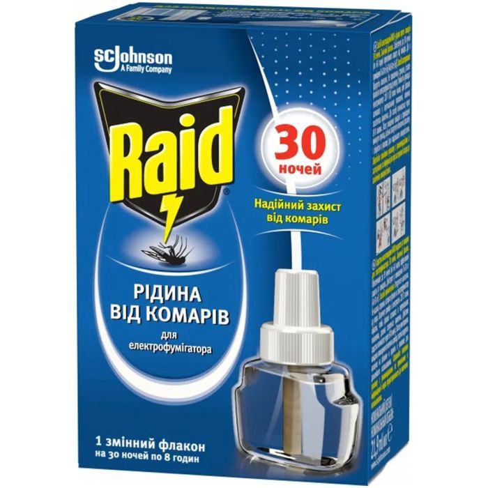 Жидкость для фумигатора Raid Против комаров 30 ночей (5000204343694) изображение 2