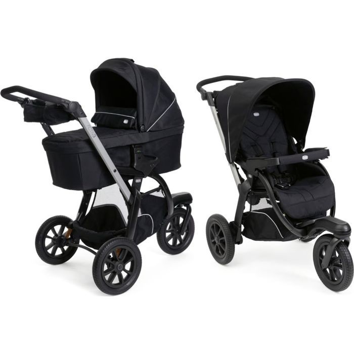 Коляска Chicco Activ3 New 2 в 1 Чорна (2900990892068) (87154.31.01)