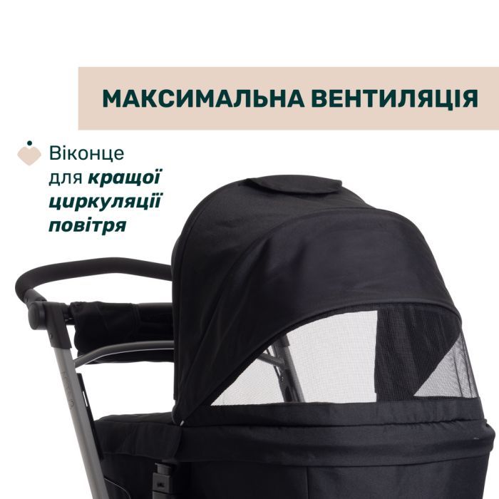 Коляска Chicco Activ3 New 2 в 1 Чорна (2900990892068) (87154.31.01) зображення 6