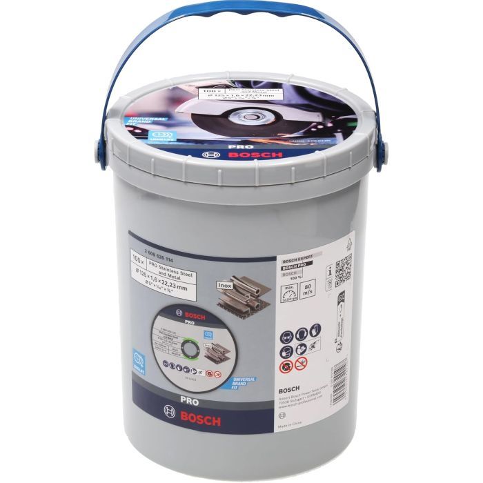 Круг отрезной Bosch Professional для нержавеющей стали и металла, 125×1.6×22.23 mm, 100 шт (2.608.626.114) изображение 2