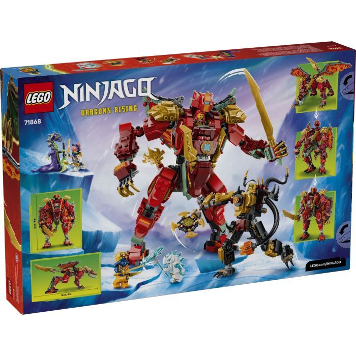 Конструктор LEGO NINJAGO Дракон-трансформер Уайлдфайер (71868) изображение 11