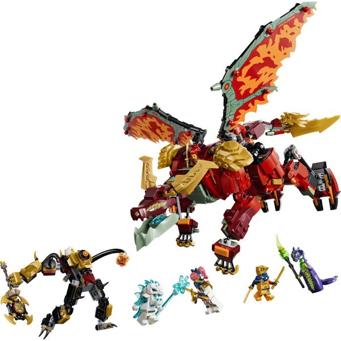 Конструктор LEGO NINJAGO Дракон-трансформер Уайлдфайер (71868) изображение 2