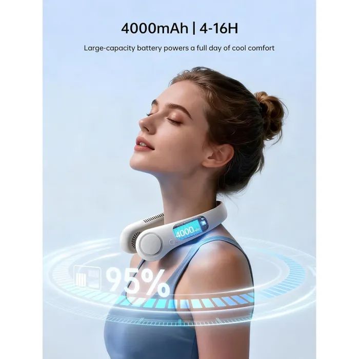 Вентилятор Jisulife Neck Fan Life3 FA14 blue зображення 4