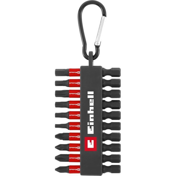 Набор бит Einhell 50mm, битодержатель с карабином, PH PZ T H, 10шт (118633) изображение 2
