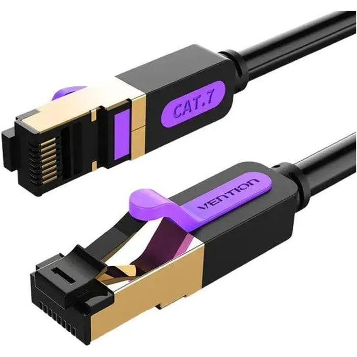 Патч-корд Cat.7 SFTP Patch Cable 10M Black Vention (ICDBL)
