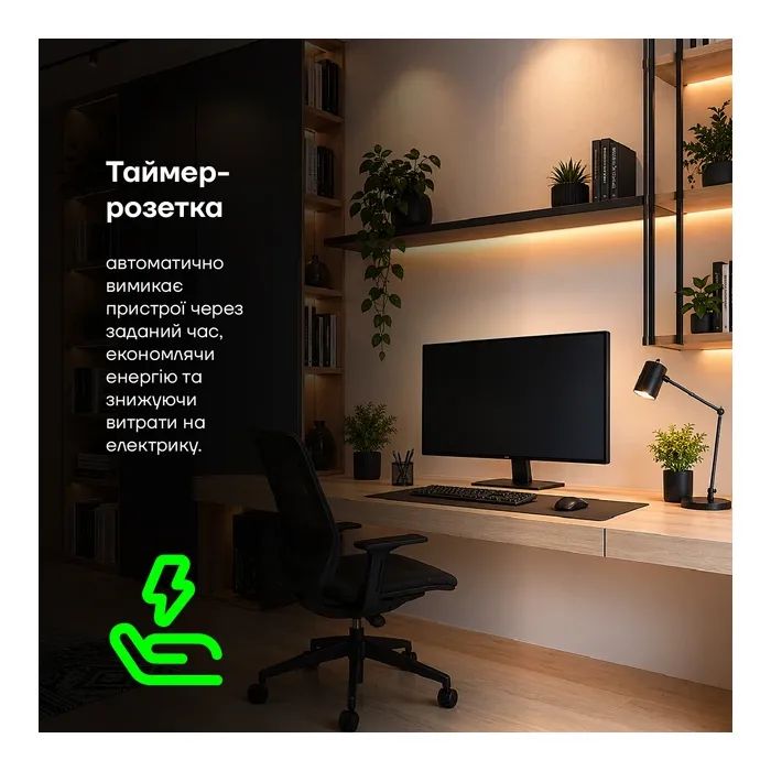 Таймер-розетка EUROELECTRIC 16A/3680W 24Н, White (ST-16A/3,68kW(M)) изображение 6