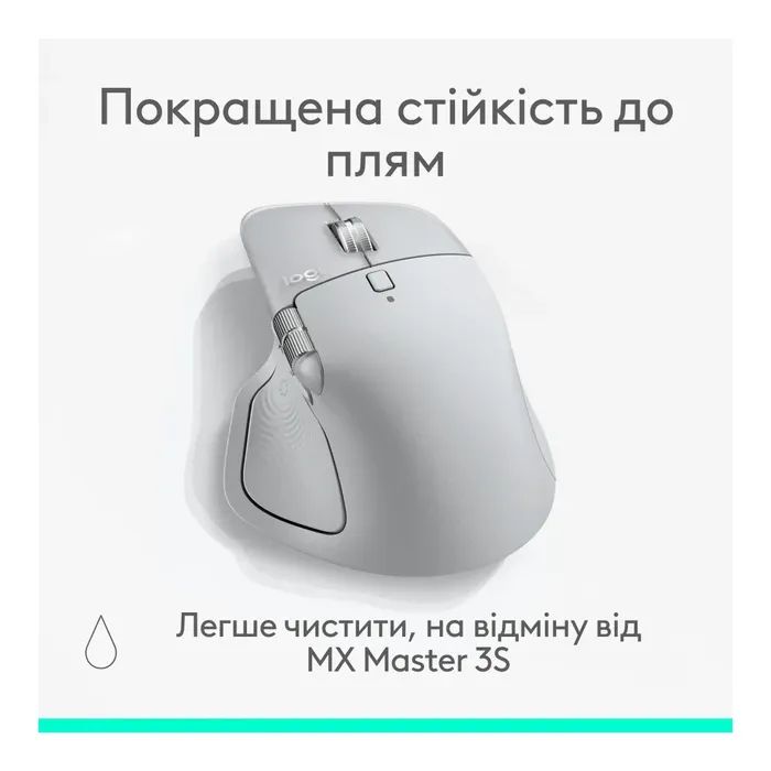Мышка Logitech MX Master 4 Performance Wireless/Bluetooth Pale Gre (910-007563) изображение 9