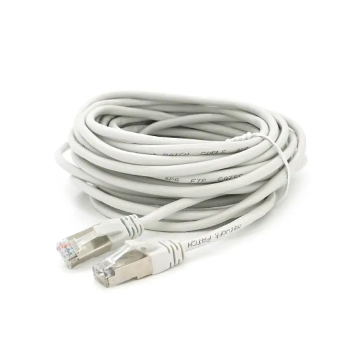 Патч-корд 10м FTP cat.5e, CU, RJ45, grey Merlion (PCM-CU-5E/10G) изображение 2