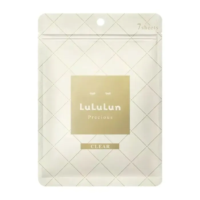 Маска для лица Lululun Precious Clear White Face Mask Антивозрастная Осветляющая 7 шт. (4582305068894)